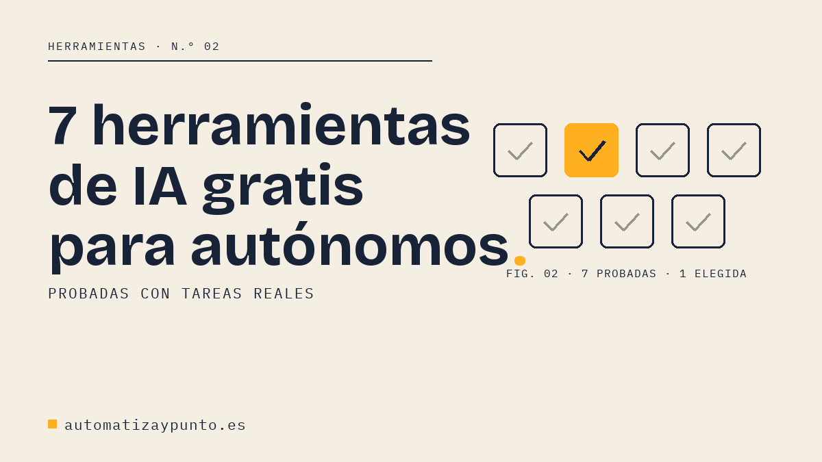 7 herramientas de IA gratuitas para autónomos, probadas con tareas reales