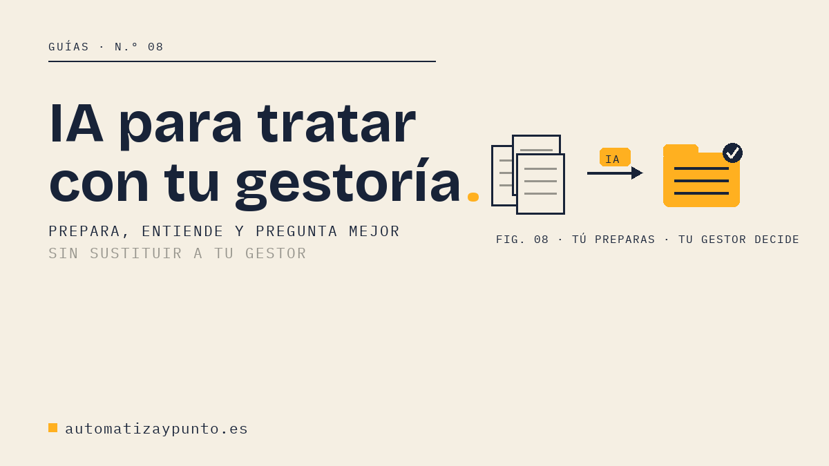 IA para tratar con tu gestoría: prepara, entiende y pregunta mejor